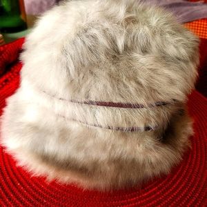 Dior faux fur bucket hat